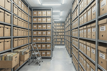 Deposito di archivi cartacei